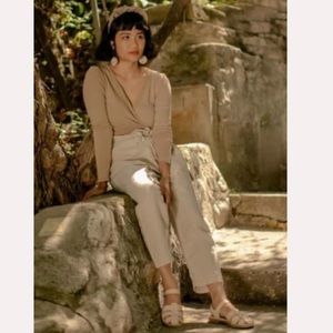 DANCE WRAP TOP, REGEN SILK NOIL JERSEY, Size Small